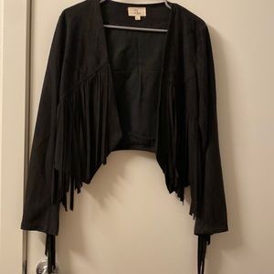Pseudo suede jacket